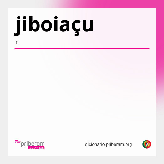 Significado de jiboiaçu