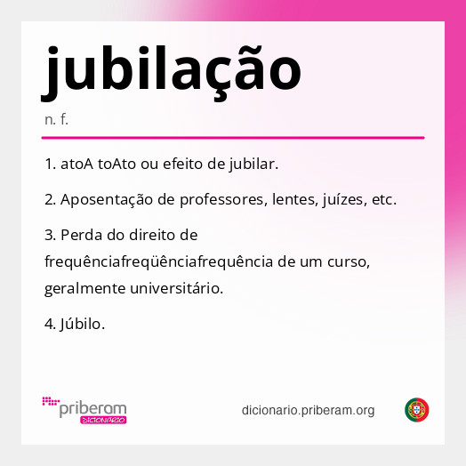 jubilação