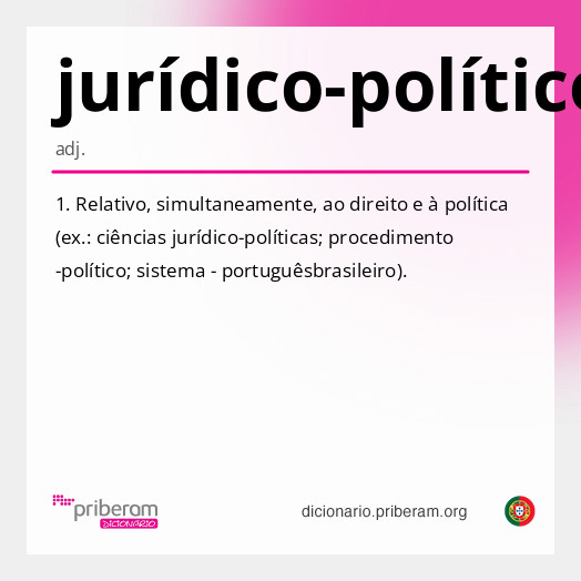 Significado de jurídico-político