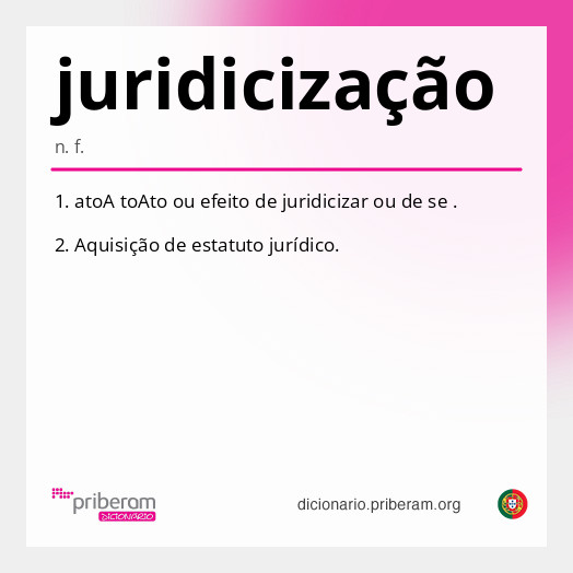Significado de juridicização