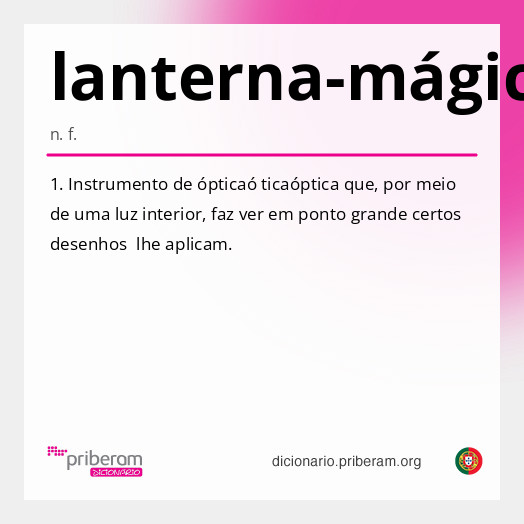 Significado de lanterna-mágica