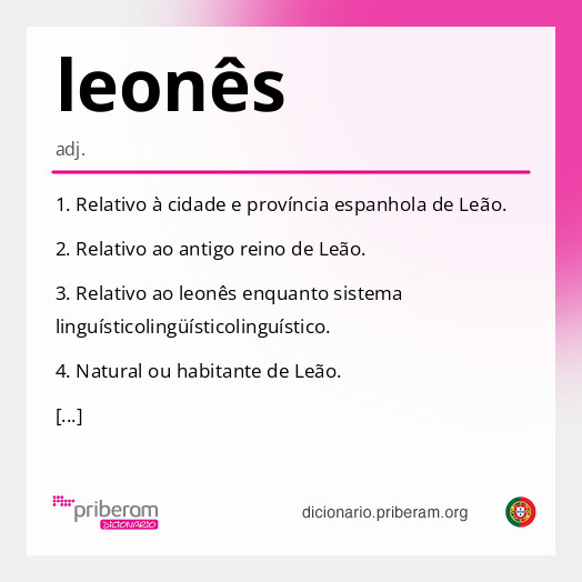 
   Significado de leonês