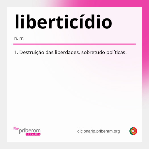 Significado de liberticídio
