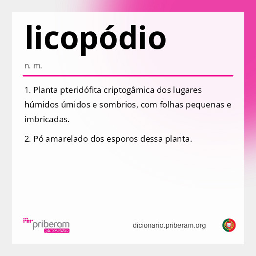 Significado de licopódio