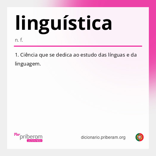 Significado de linguística