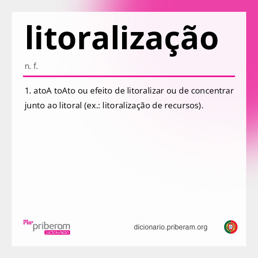 
   Significado de litoralização