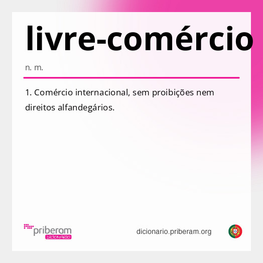 Significado de livre-comércio
