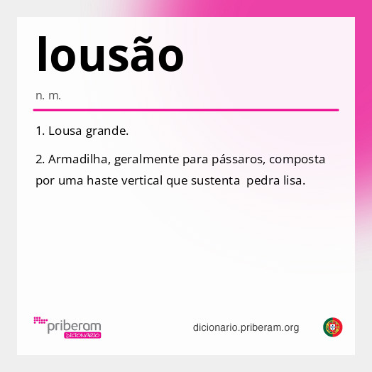 Significado de lousão