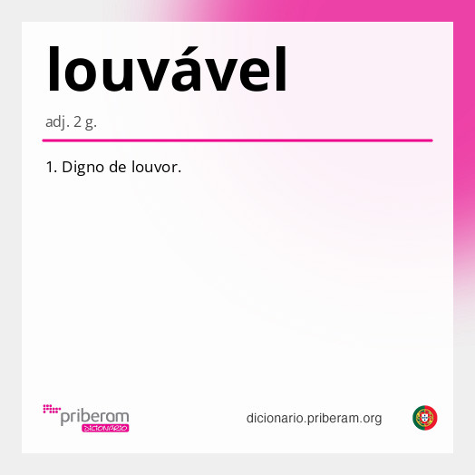 louvável