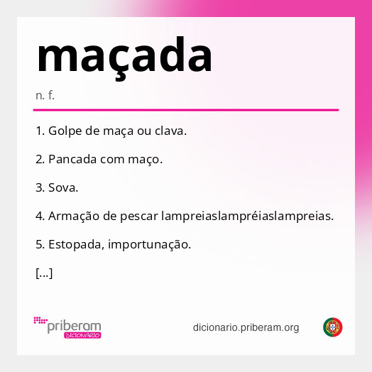 Significado de maçada