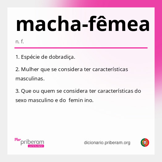 Significado de macha-fêmea