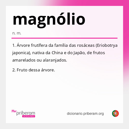 Significado de magnólio