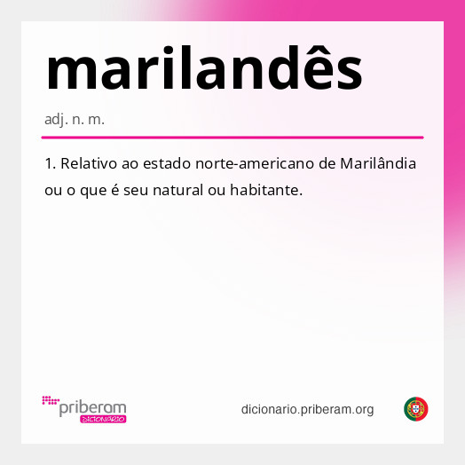 
   Significado de marilandês