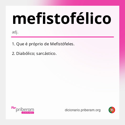 
   Significado de mefistofélico