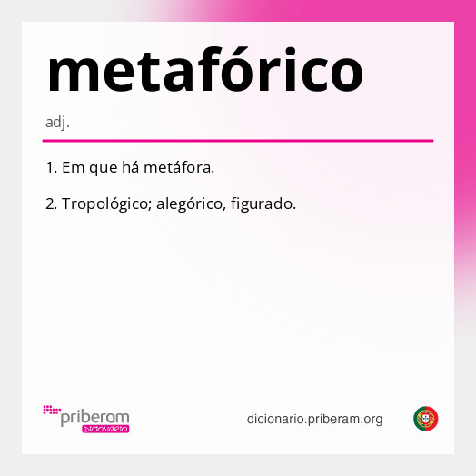 Significado de metafórico