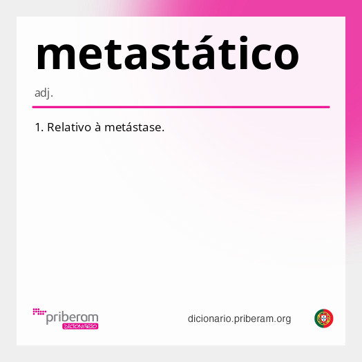 Significado de metastático