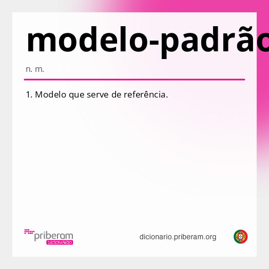 
   Significado de modelo-padrão