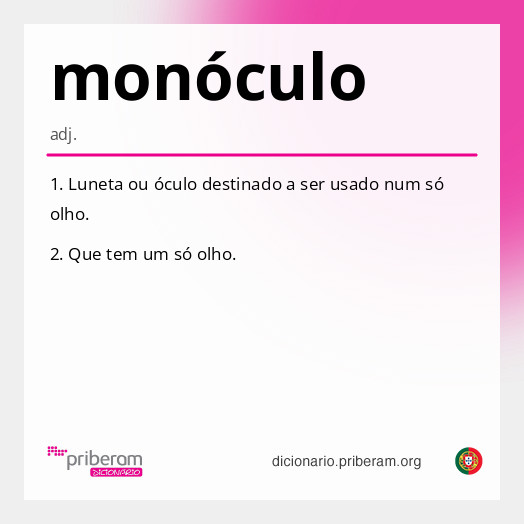 monóculo