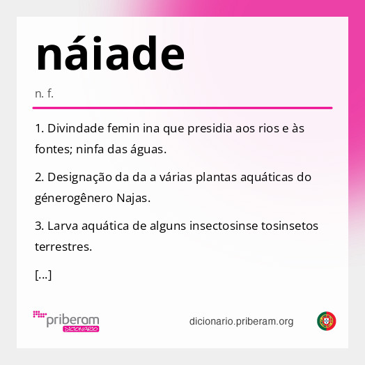 Significado de náiade