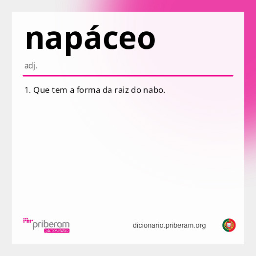 Significado de napáceo