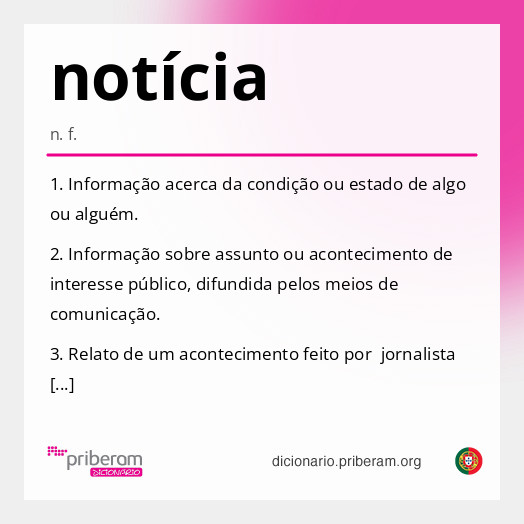 notícia