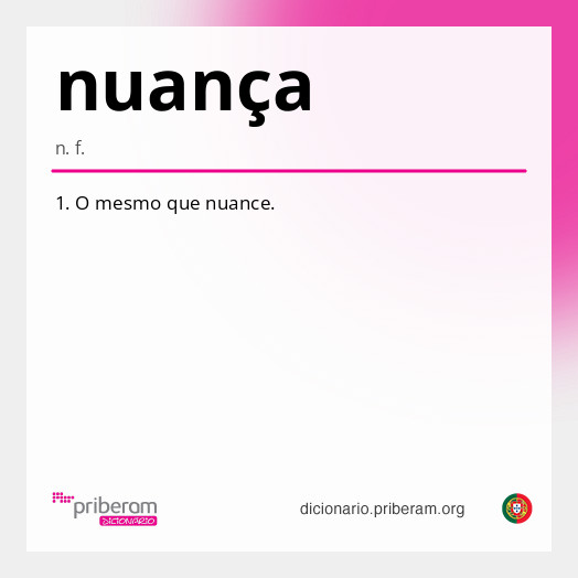 Significado de nuança