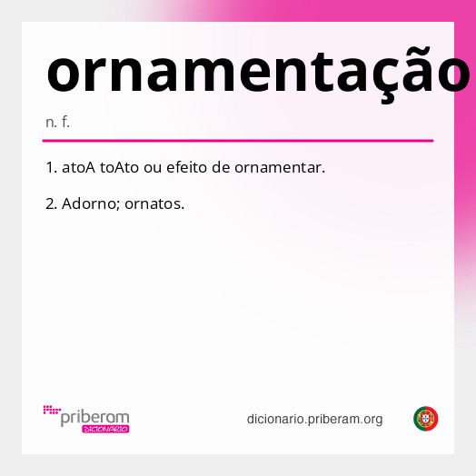 Significado de ornamentação