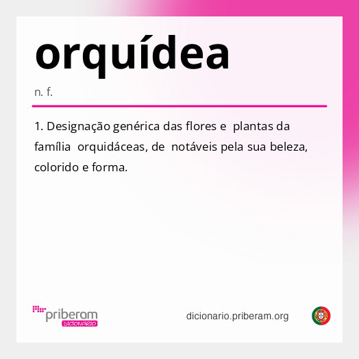 
   Significado de orquídea