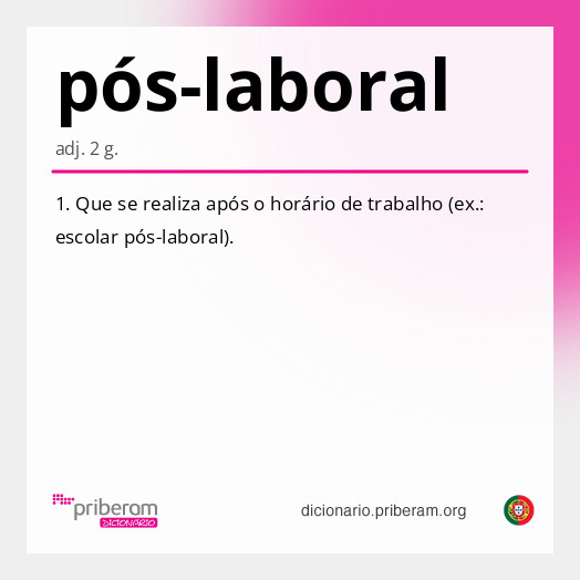 pós-laboral