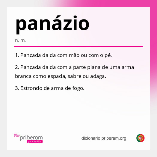 Significado de panázio
