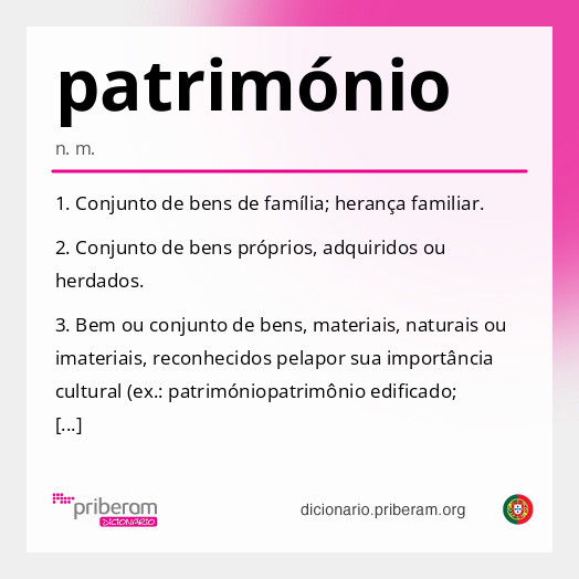 Significado de património