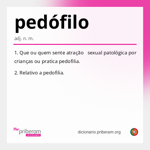 Significado de pedófilo