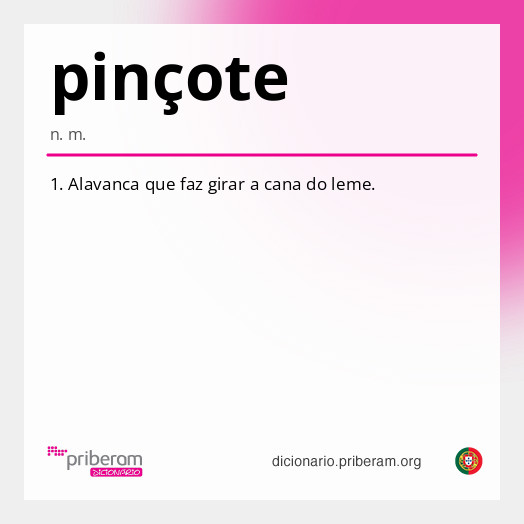 Significado de pinçote