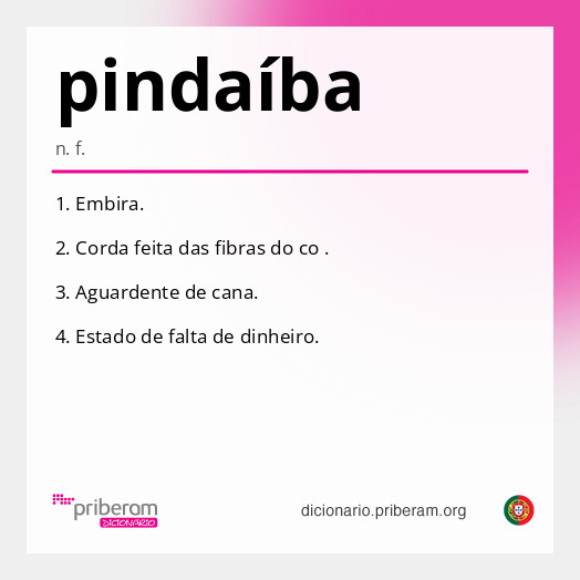Significado de pindaíba