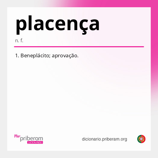Significado de placença