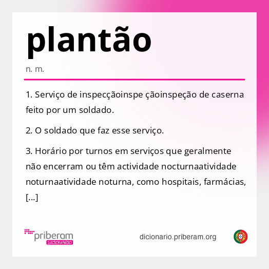plantão