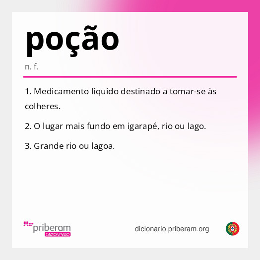 Significado de poção