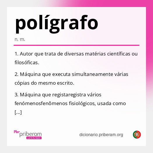 Significado de polígrafo
