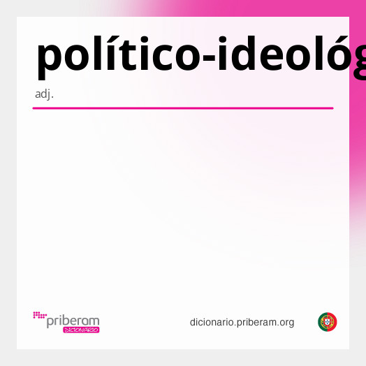 Significado de político-ideológico