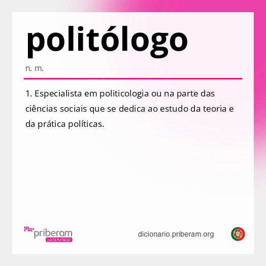 
   Significado de politólogo