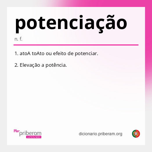 
   Significado de potenciação
