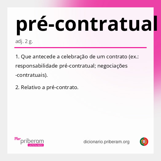 pré-contratual