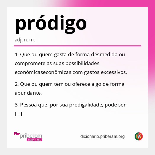 Significado de pródigo