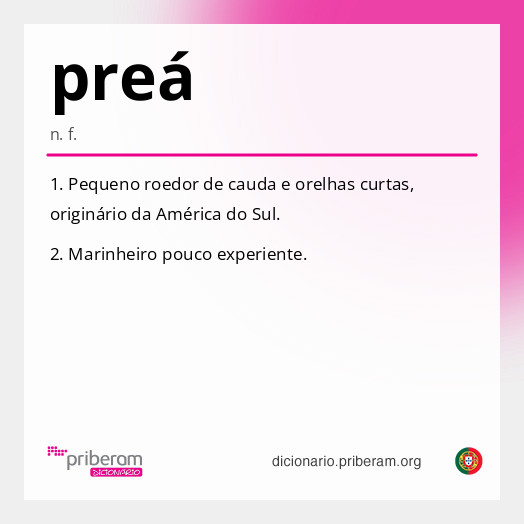 Significado de preá