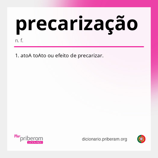 Significado de precarização
