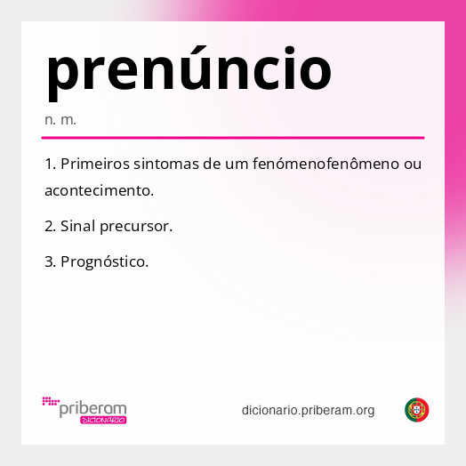 Significado de prenúncio