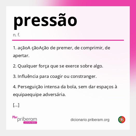 pressão