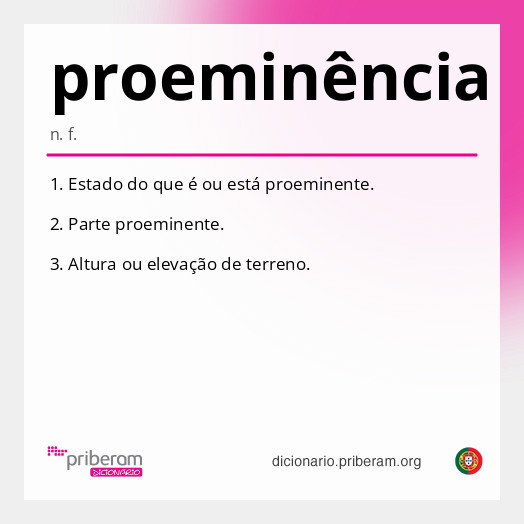 proeminência