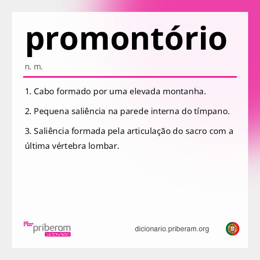 Significado de promontório