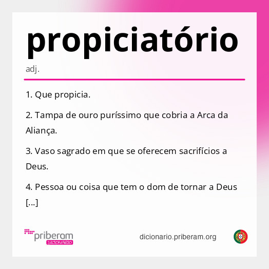 Significado de propiciatório